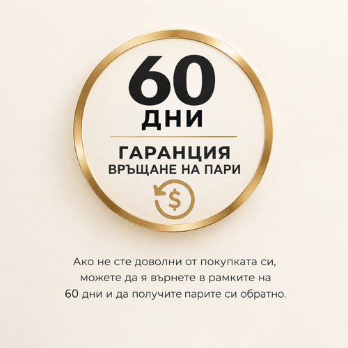 Подарък: 60 дни гаранция за връщане на парите